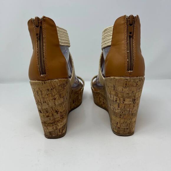 Steve Madden Elwyn Women's Cork Wedge Sandals - Picture 6 of 13